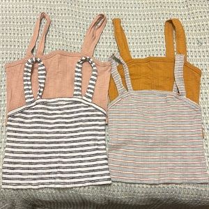 4 American Eagle women’s cropped tank tops